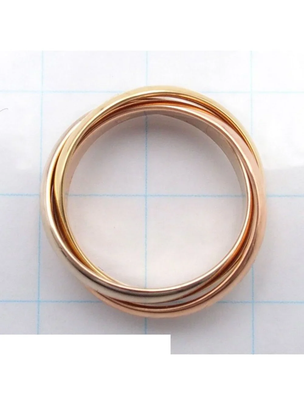 Cartier Trinity MM Three Color Gold No 49 Ring